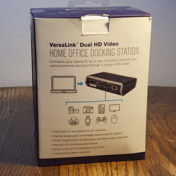 TARGUS DSU300 VERSALINK USB 3.0 DUAL HD VIDEO HOME OFFICE DOCKING STATION Used - Picture 2 of 10